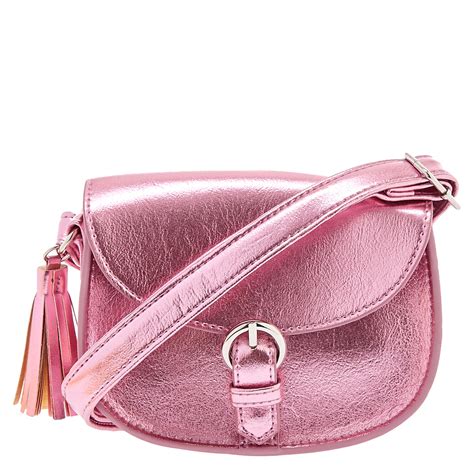 metallic pink purse